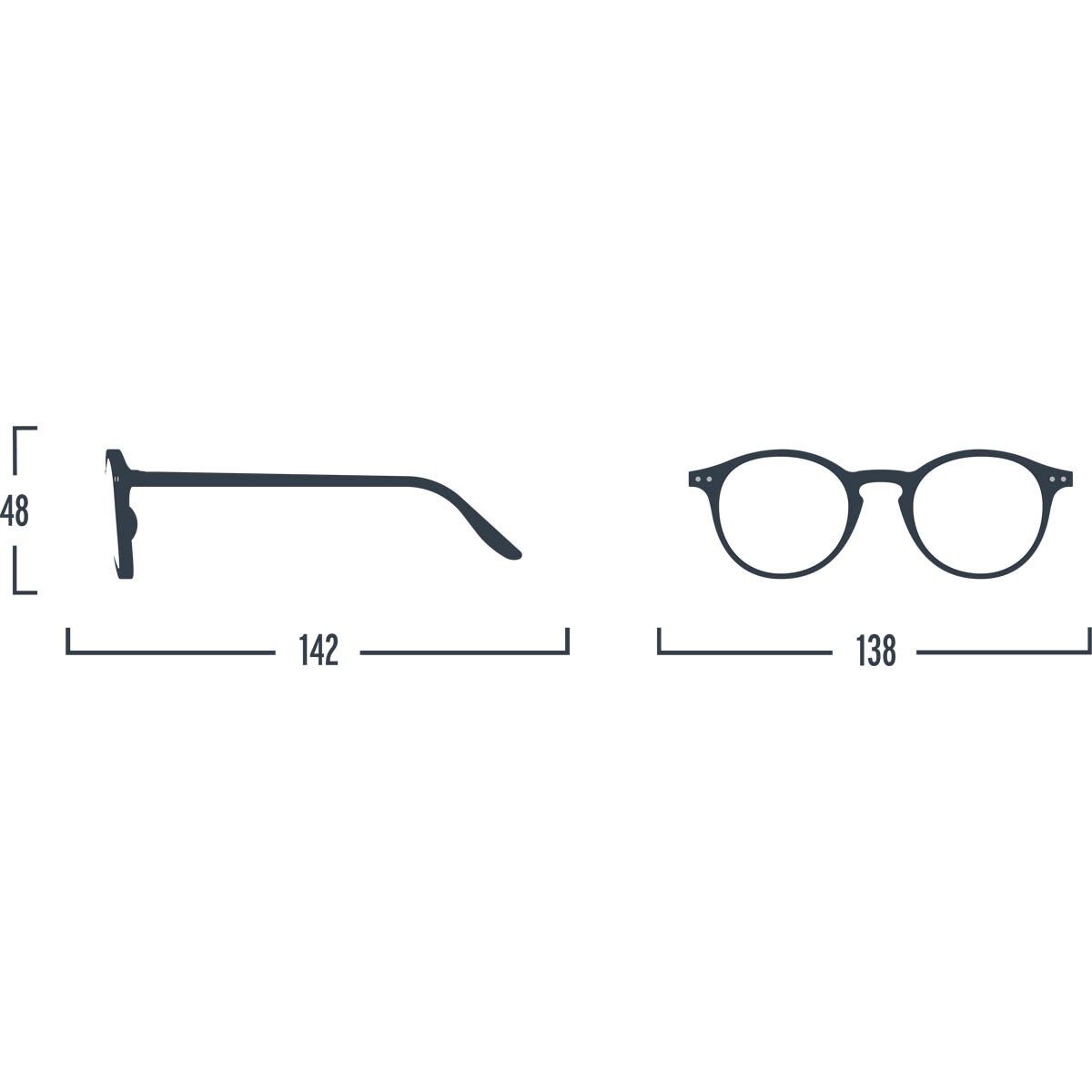 Óculos de Leitura # D de Forma Pantos - Carey Light 5