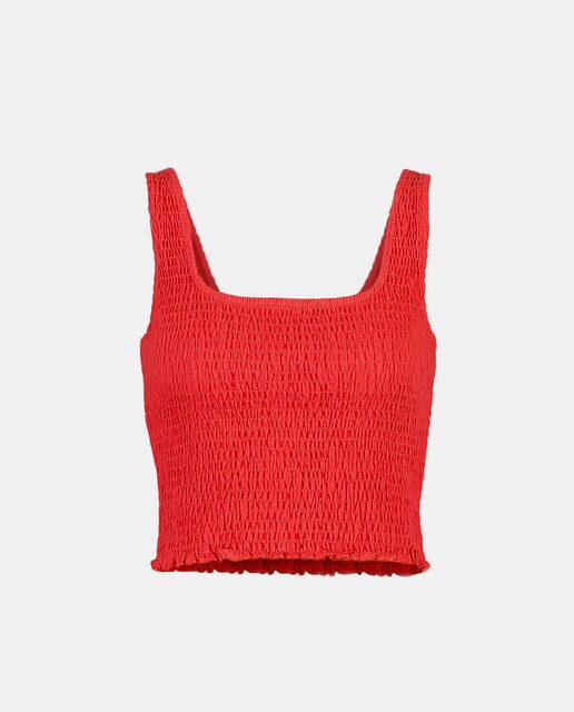 blusa roja el corte ingles
