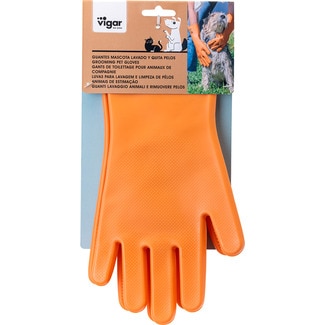 Luva de Silicone para Escovar Laranja 1 embalagem - Vigar