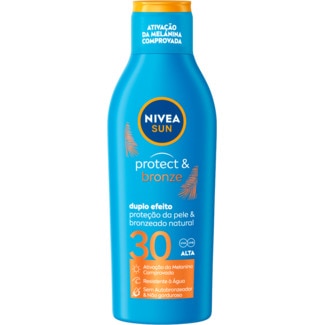 Loção Solar FP 30 Protect & Bronze embalagem 200 ml - Nivea Sun