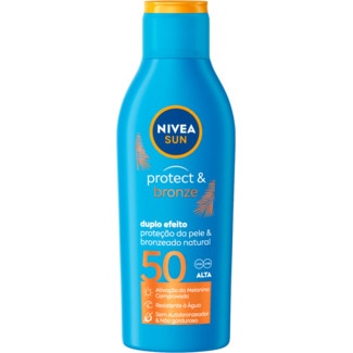 Loção Solar FP 50 Protect & Bronze embalagem 200 ml - Nivea Sun