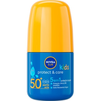 Protetor Solar Roll-On FP 50+ Kids Sensitive embalagem 50 ml - Nivea Sun