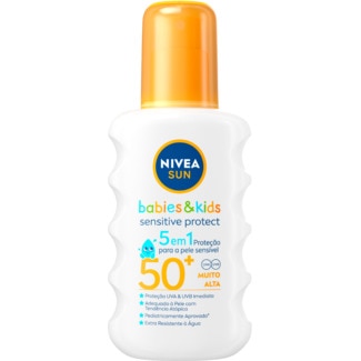 Protetor Solar Infantil FP 50 + Sensitive Protect Babies & Kids embalagem 200 ml - Nivea Sun