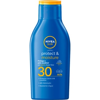 Protetor Solar FP 30 Protect & Moisture embalagem 100 ml - Nivea Sun