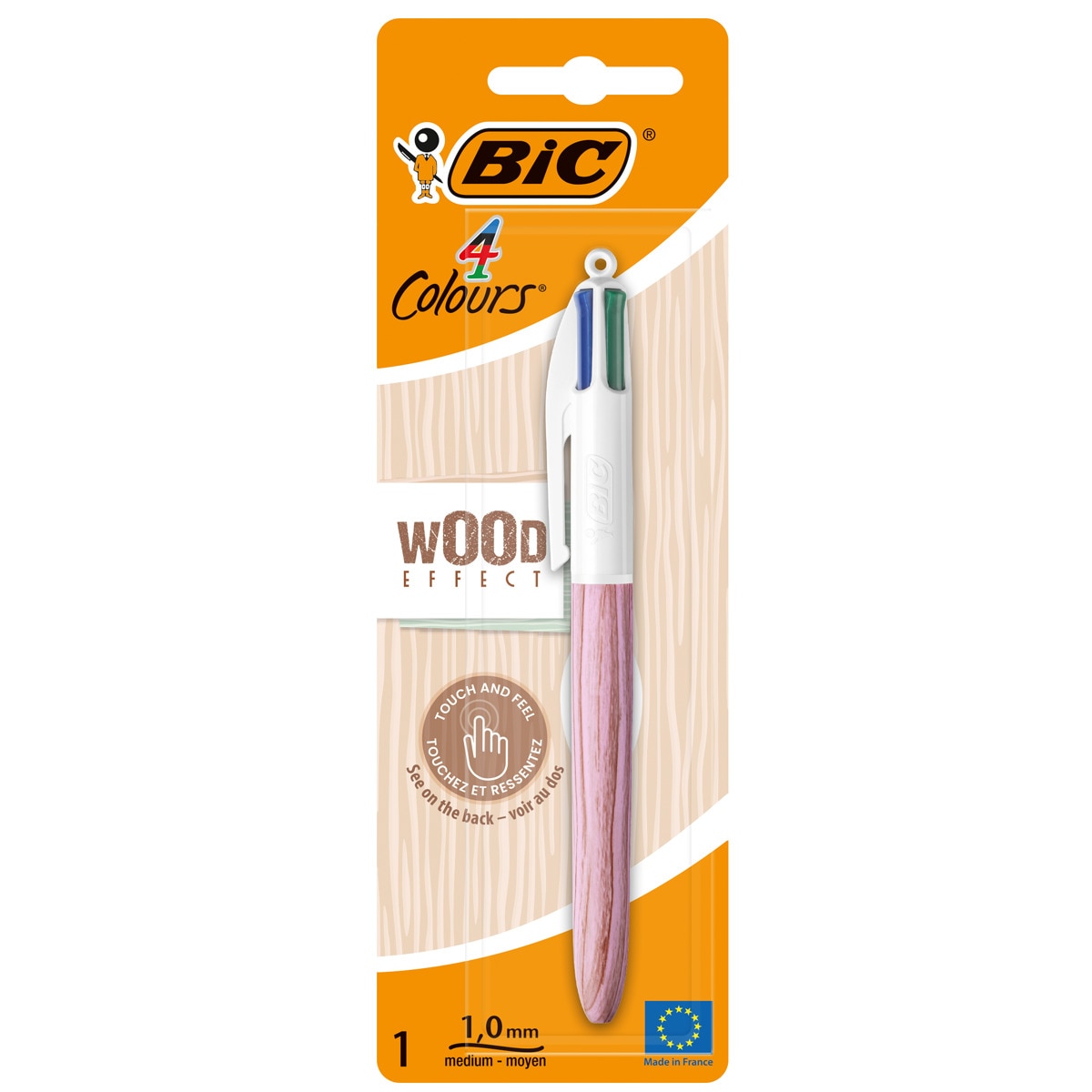 Esferográfica de 4 Cores Bic Wood 3