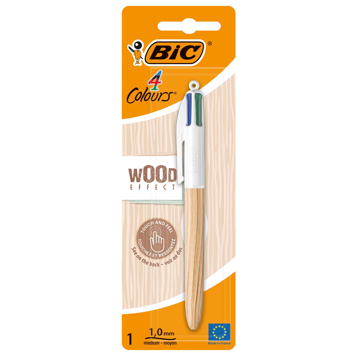 Esferográfica de 4 Cores Bic Wood 1