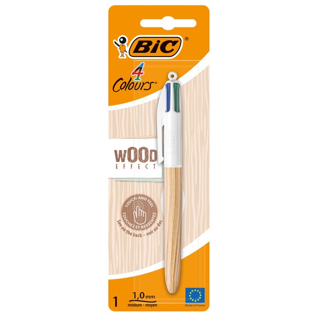 Imagem 0 de Esferográfica de 4 Cores Bic Wood