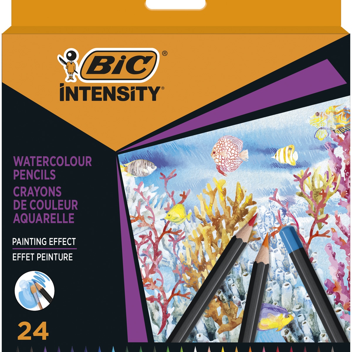 Imagem 0 de Pack de 24 Lápis de Cor Aguareláveis Intensity