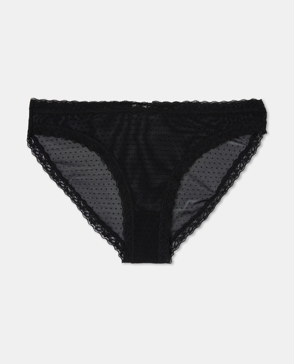Cueca de plumeti lisa Preto-3