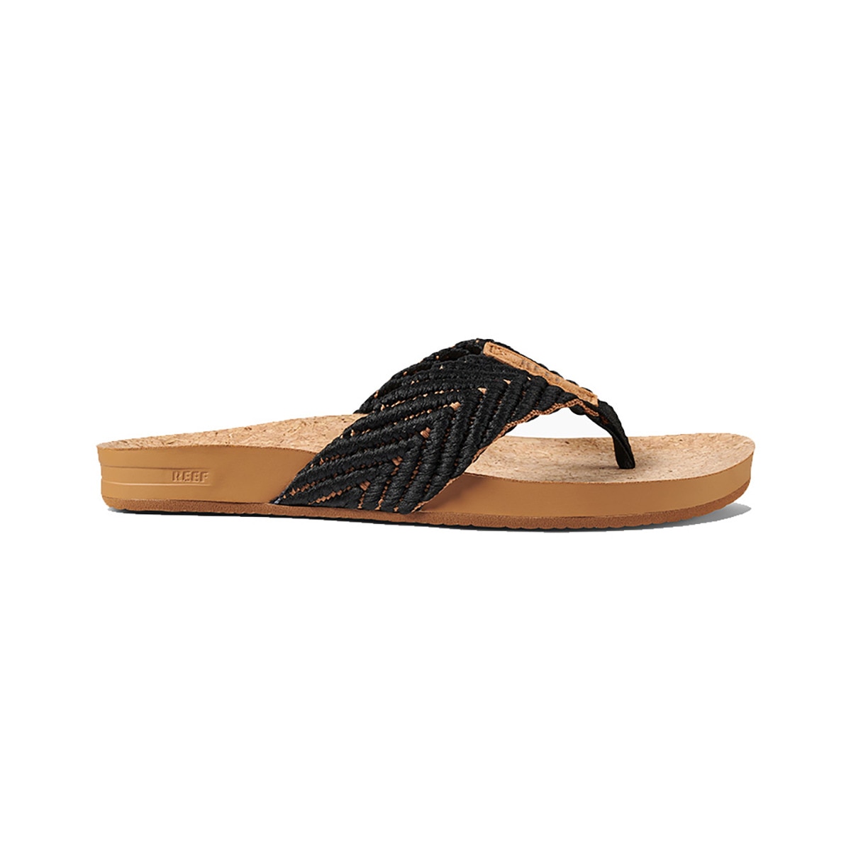 Chinelos de Dedo de Mulher Cushion Strand Castanho / Preto-2