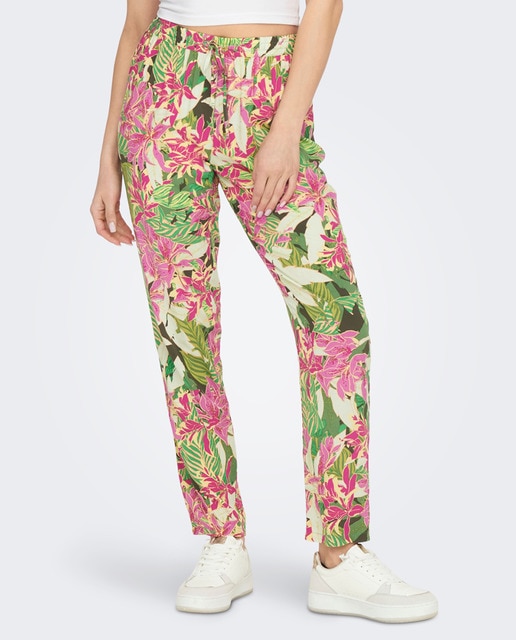 Imagen 0 de Pantalón largo de mujer con cintura elástica y cordón