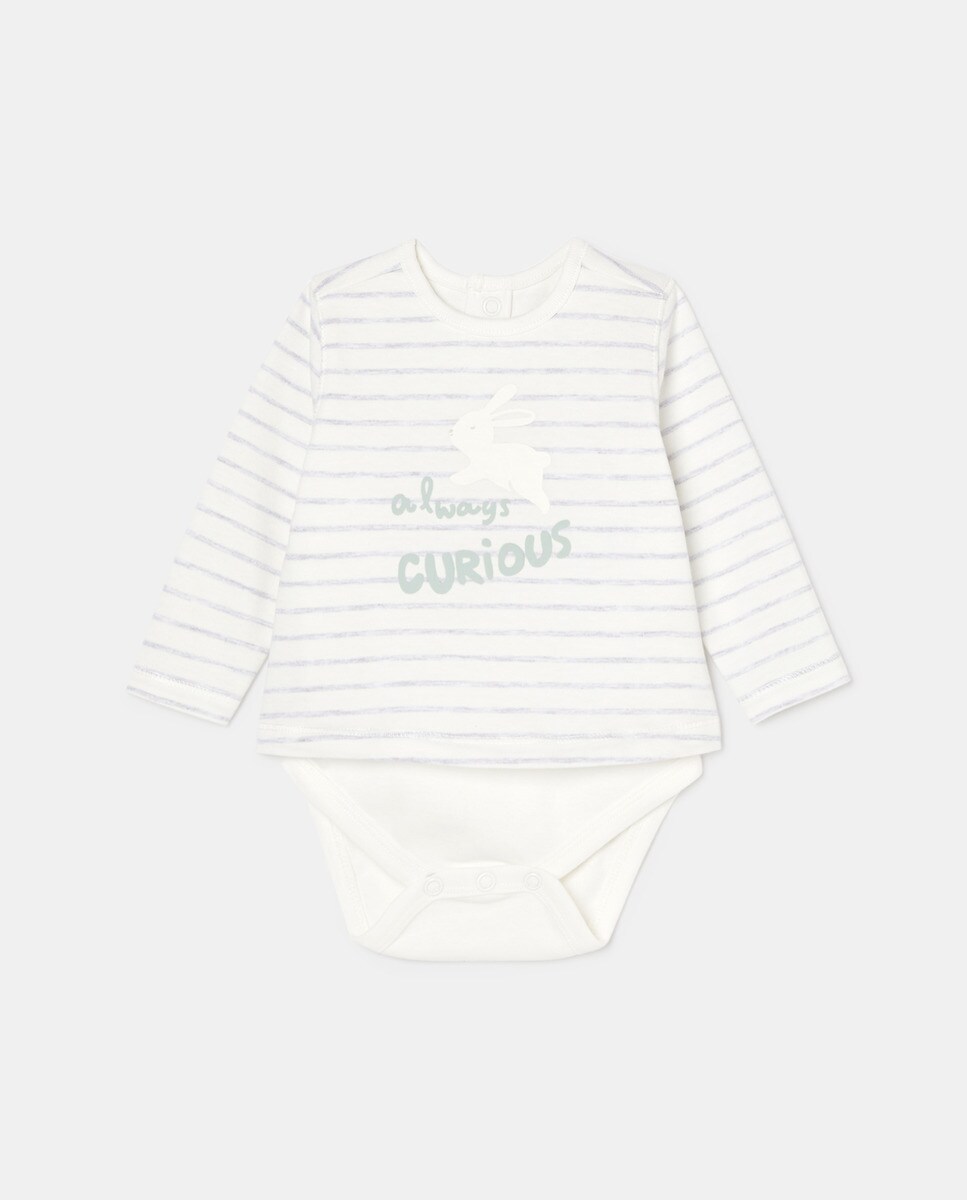 Body effet tshirt et imprimé à motif