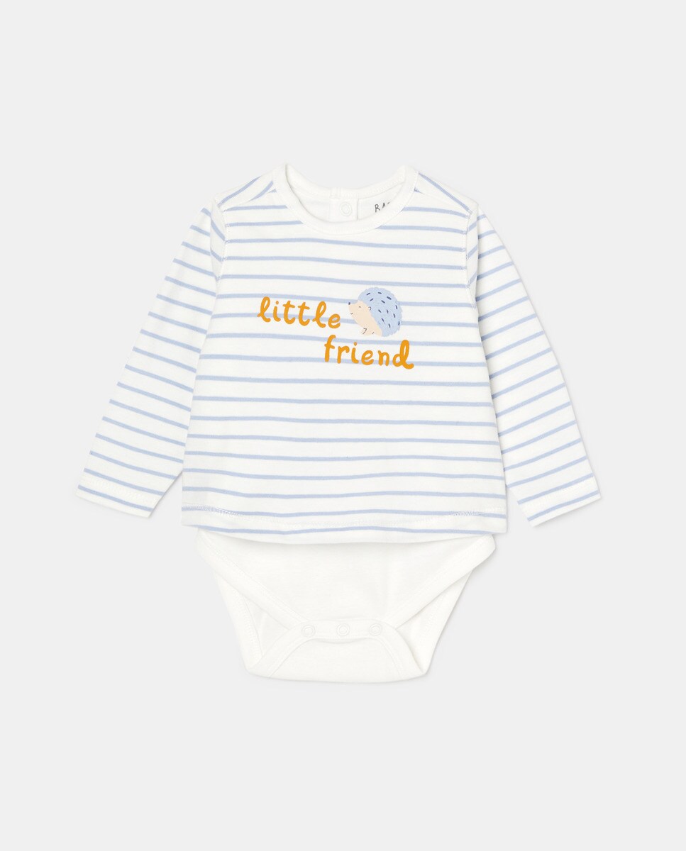 Body effet tshirt et imprimé à motif