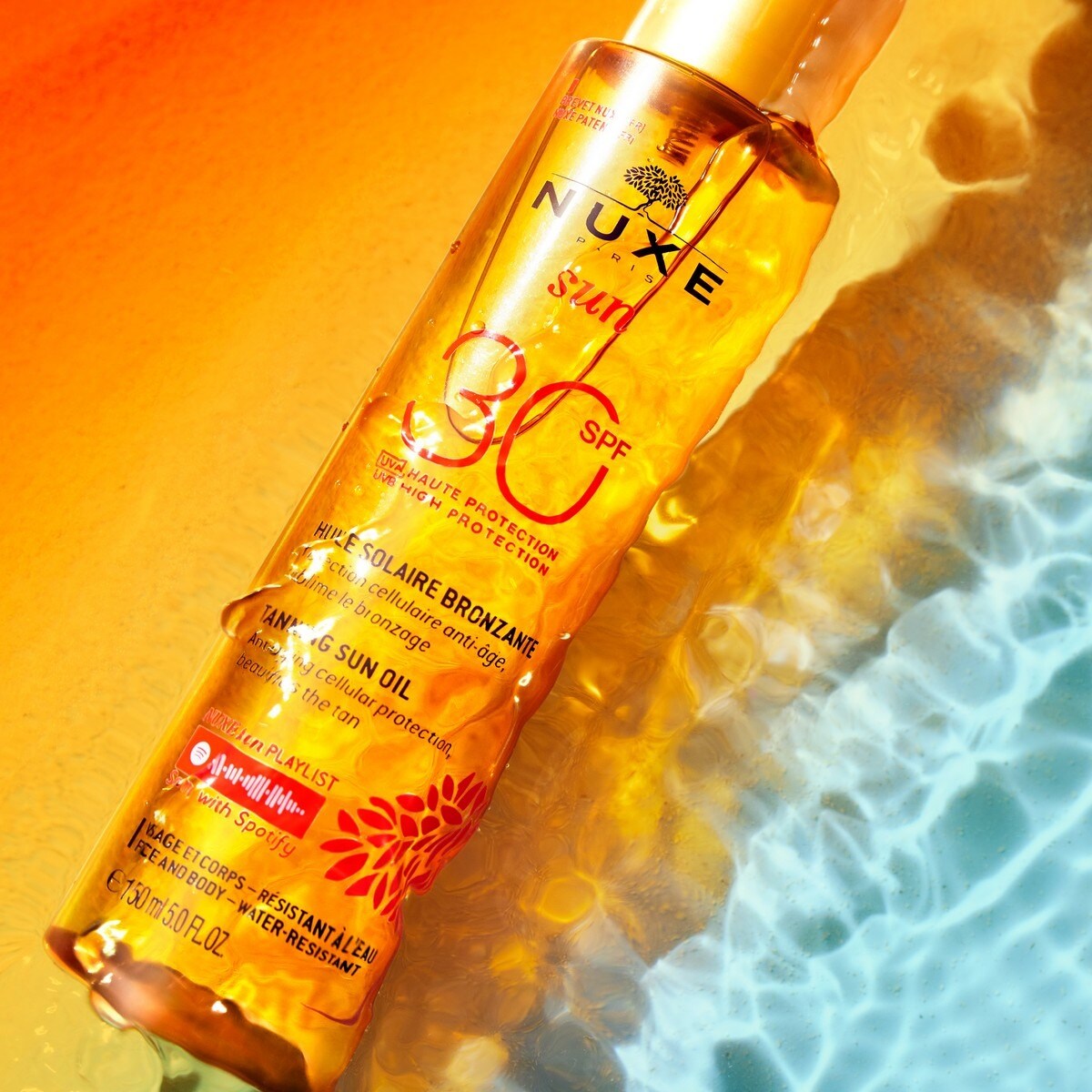 Protetor Solar em Óleo Bronzeador Rosto e Corpo SPF 30 Nuxe Sun 4