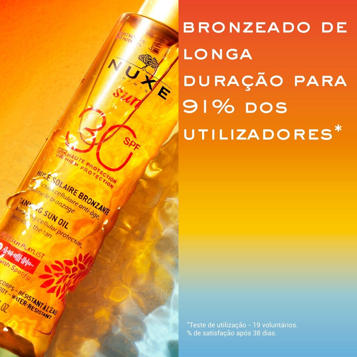 Protetor Solar em Óleo Bronzeador Rosto e Corpo SPF 30 Nuxe Sun 3