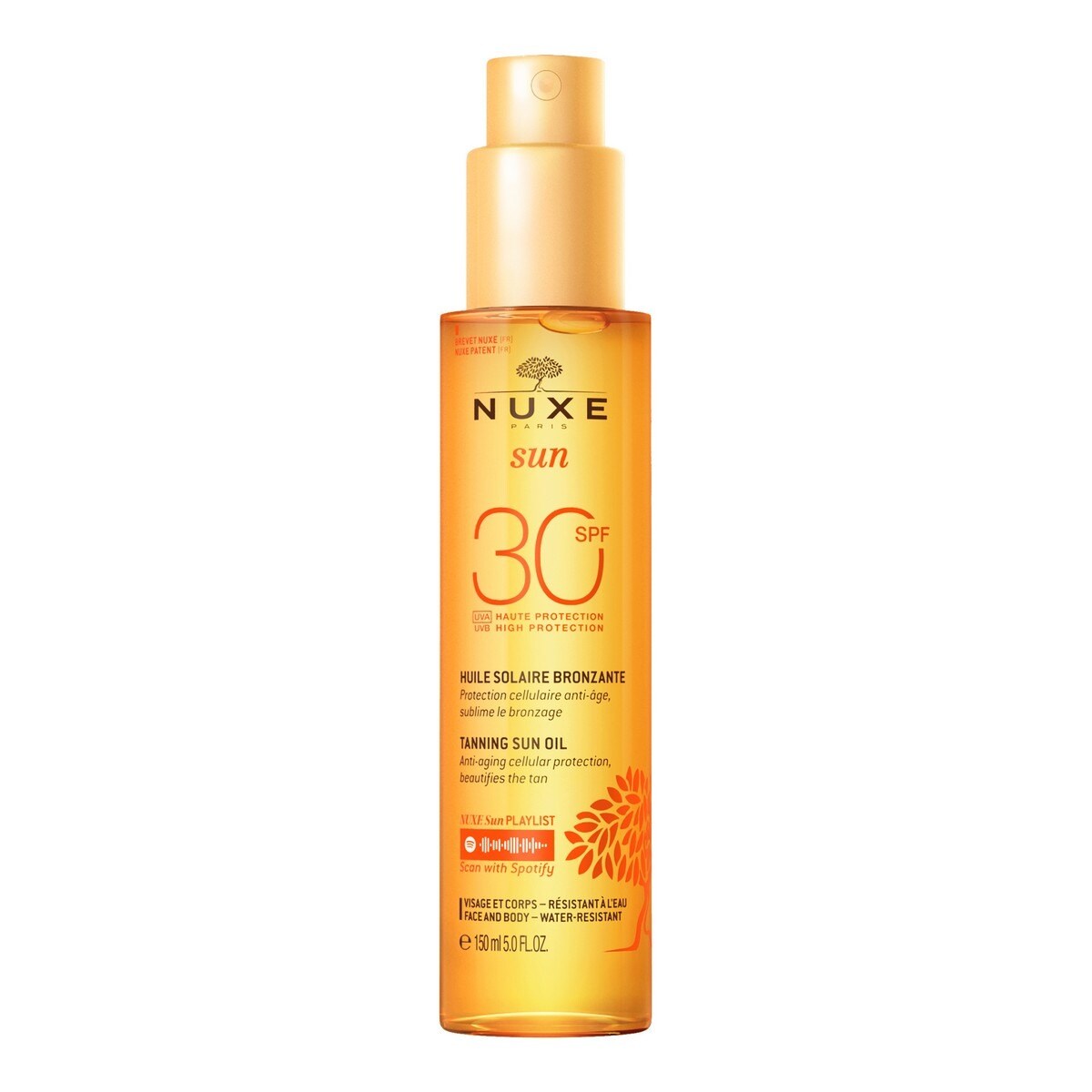Protetor Solar em Óleo Bronzeador Rosto e Corpo SPF 30 Nuxe Sun 1