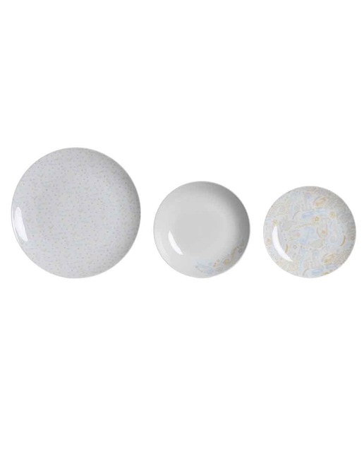 Imagen 0 de Vajilla set 18 porcelana 27x27x3 rosa