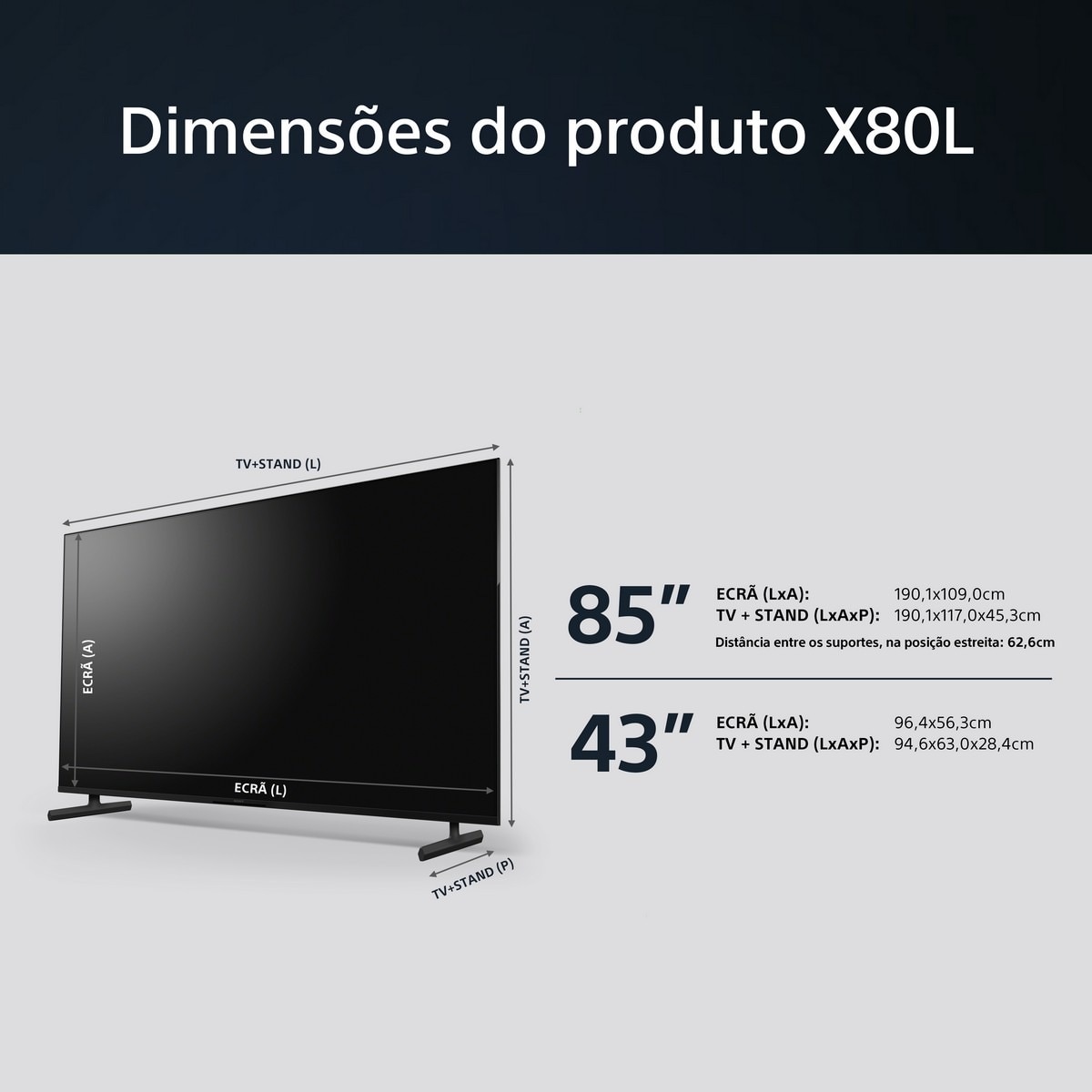 TV Sony BRAVIA LED 85" (215 cm) KD-85X80L UHD 4K HDR, Smart TV, Google TV 12