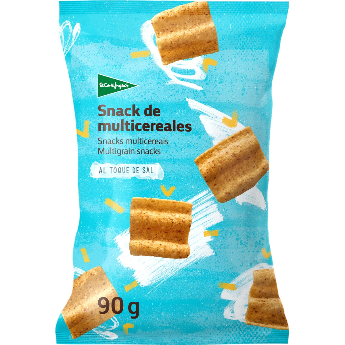 snacks de multicereales al toque de sal bolsa 90 g