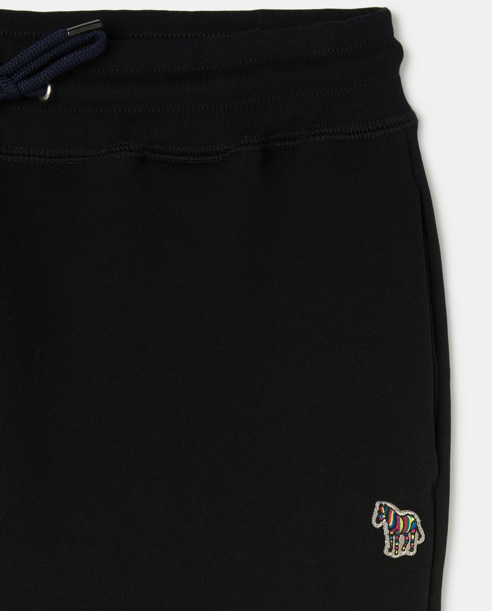 Calças com Logótipo de Zebra Preto-5