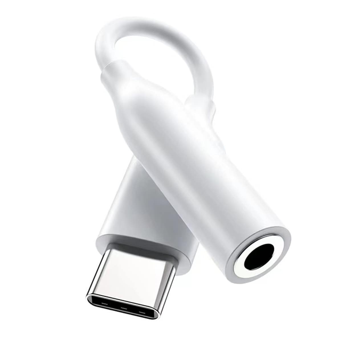 Adaptador de conexión Inves LT-C35A de USB-C a Jack 3,5 mm Blanco-4