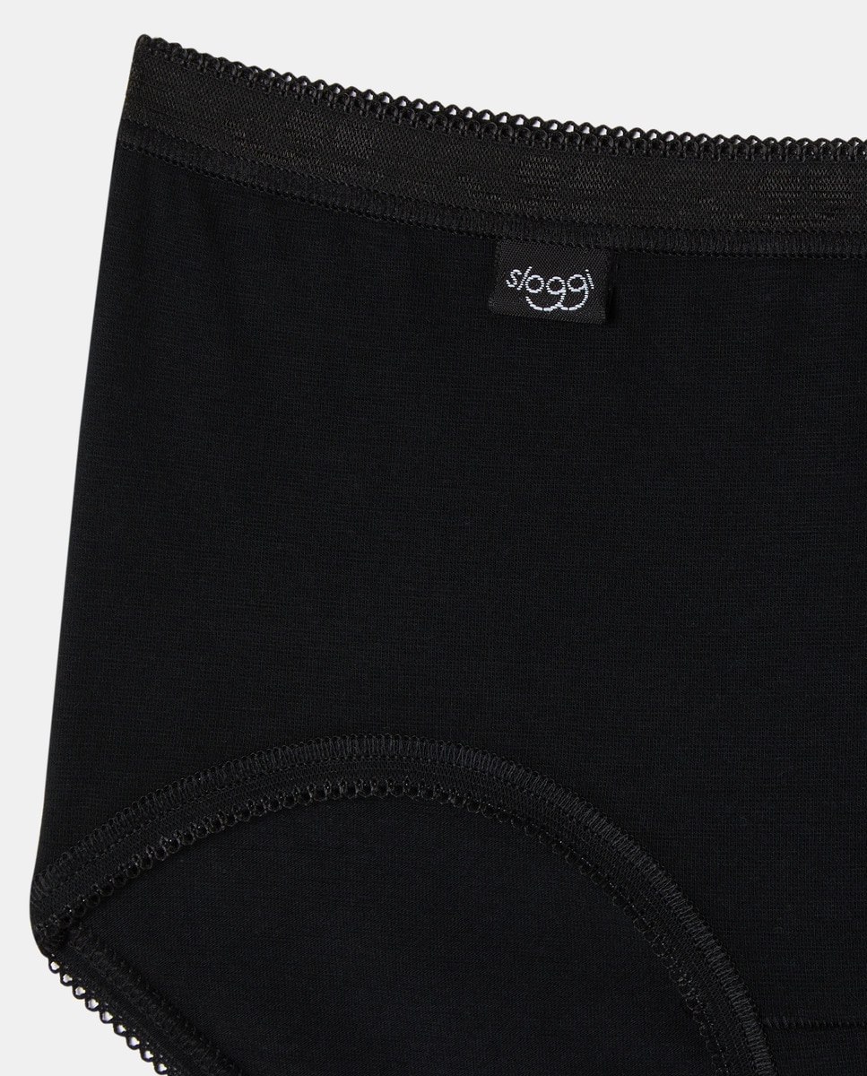 Cueca básica Sloggi clássica Preto-2