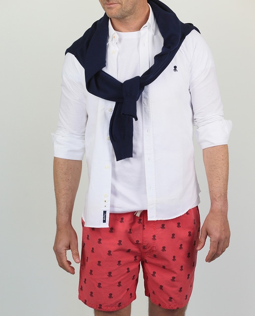 Imagen 0 de Bañador bermuda de hombre rojo