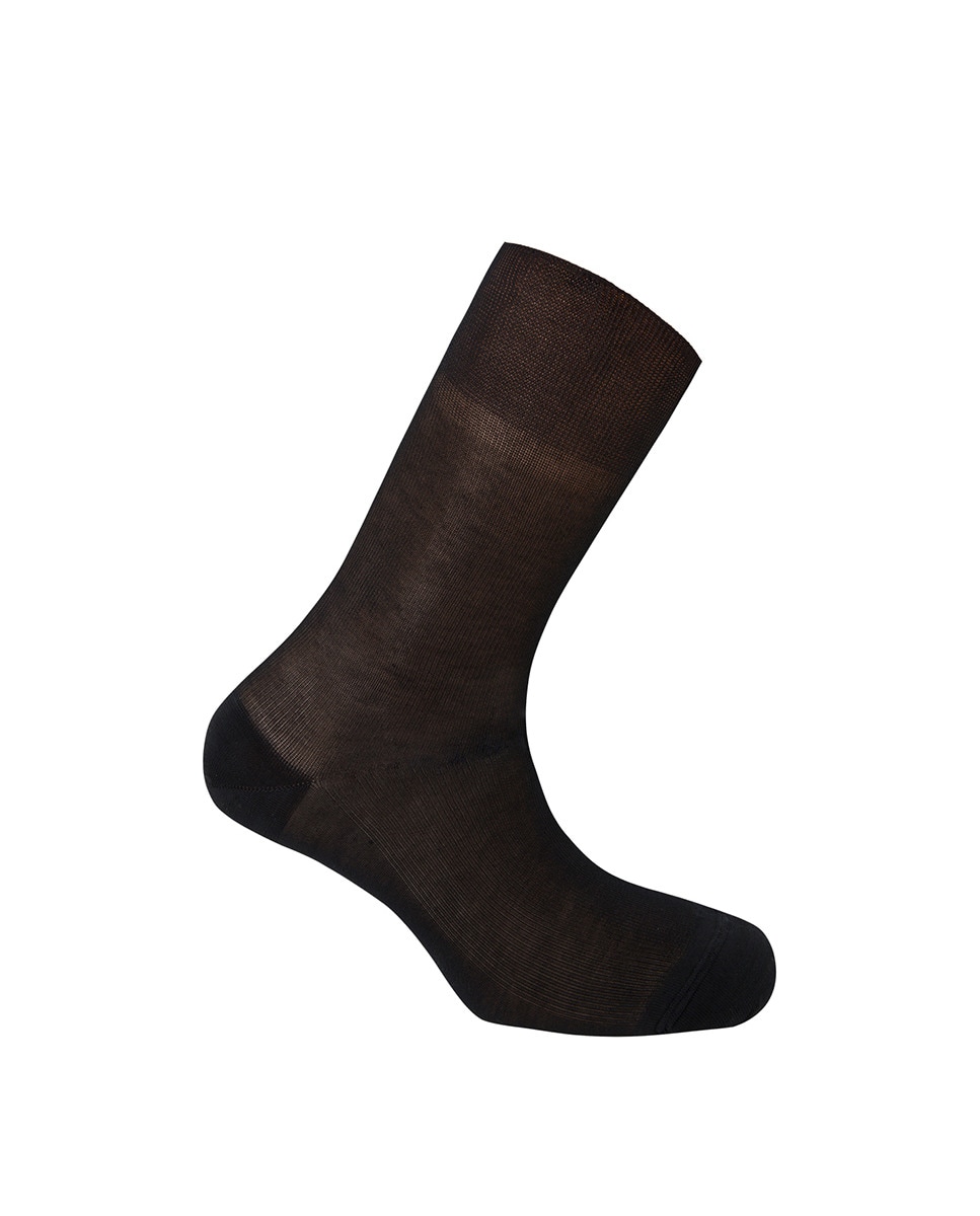 Chaussettes basses  % fil d'Écosse côtelées Deodorant. Fabriquées en Espagne.