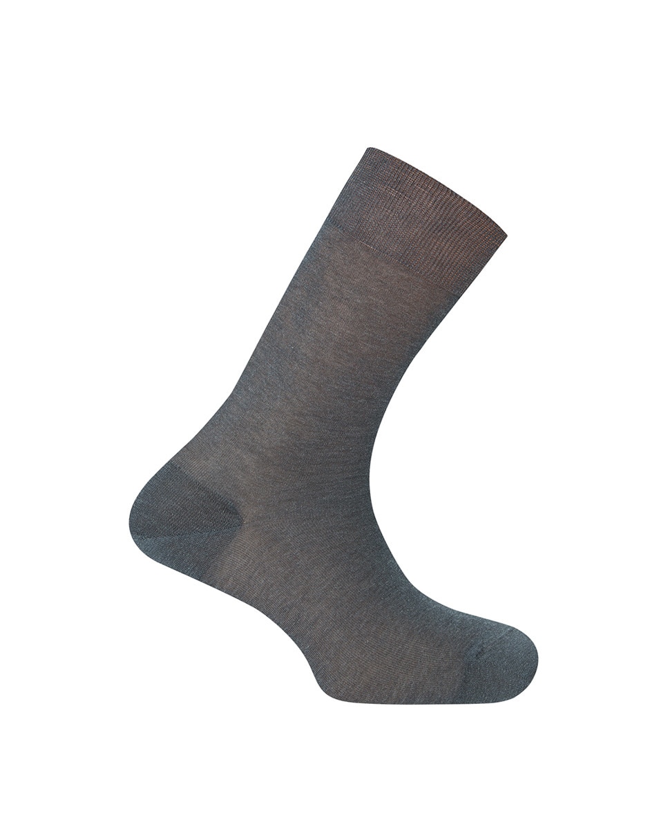 Chaussettes basses % fil d'Écosse unies. Fabriquées en Espagne.