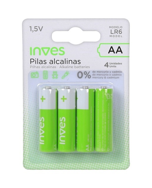 Imagen 0 de Pila Alcalinas AA LR6 1,5 V (x4)