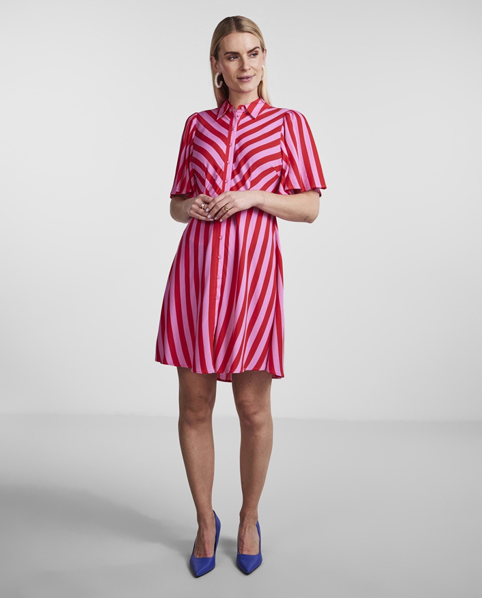 Robe courte chemisier