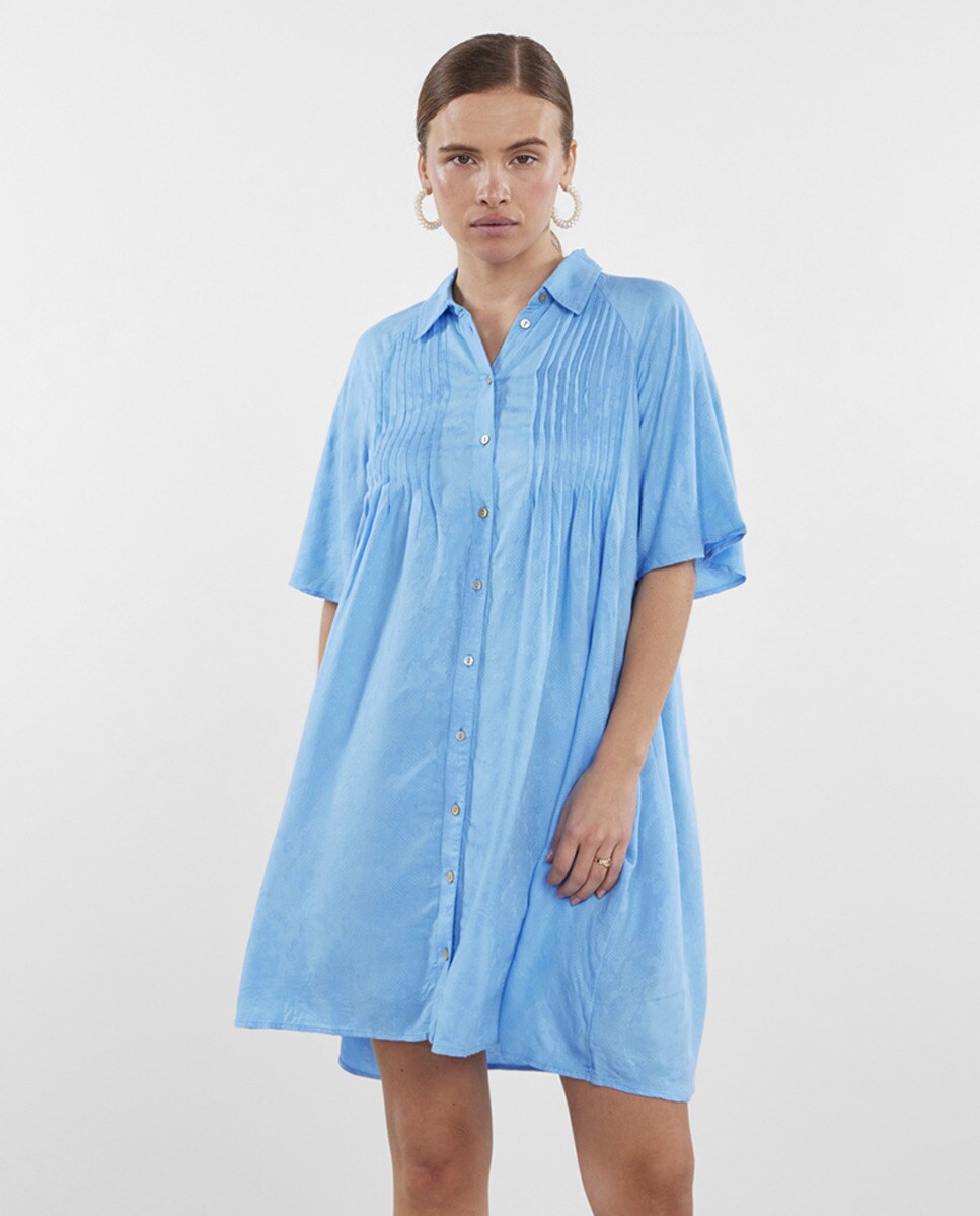 Robe courte chemisier