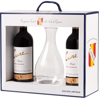 vino tinto Gran Reserva DOCa Rioja Estuche 2 botellas 75 cl + Decantador - Cune