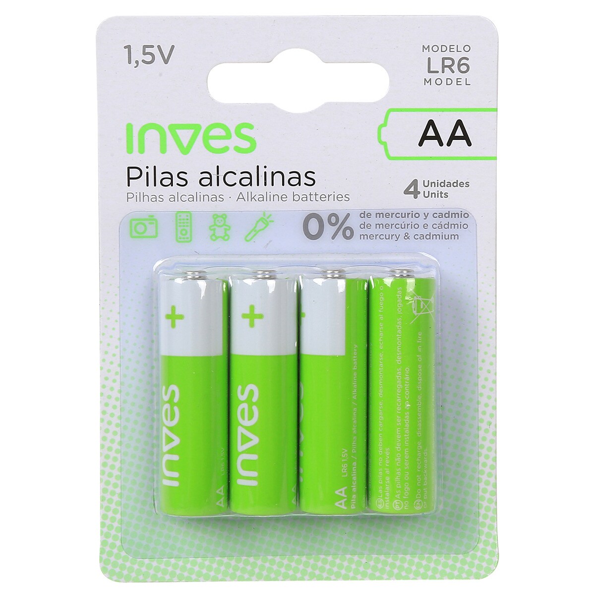 Pack de Pilas Inves LR6 AA (4 unidades) 1