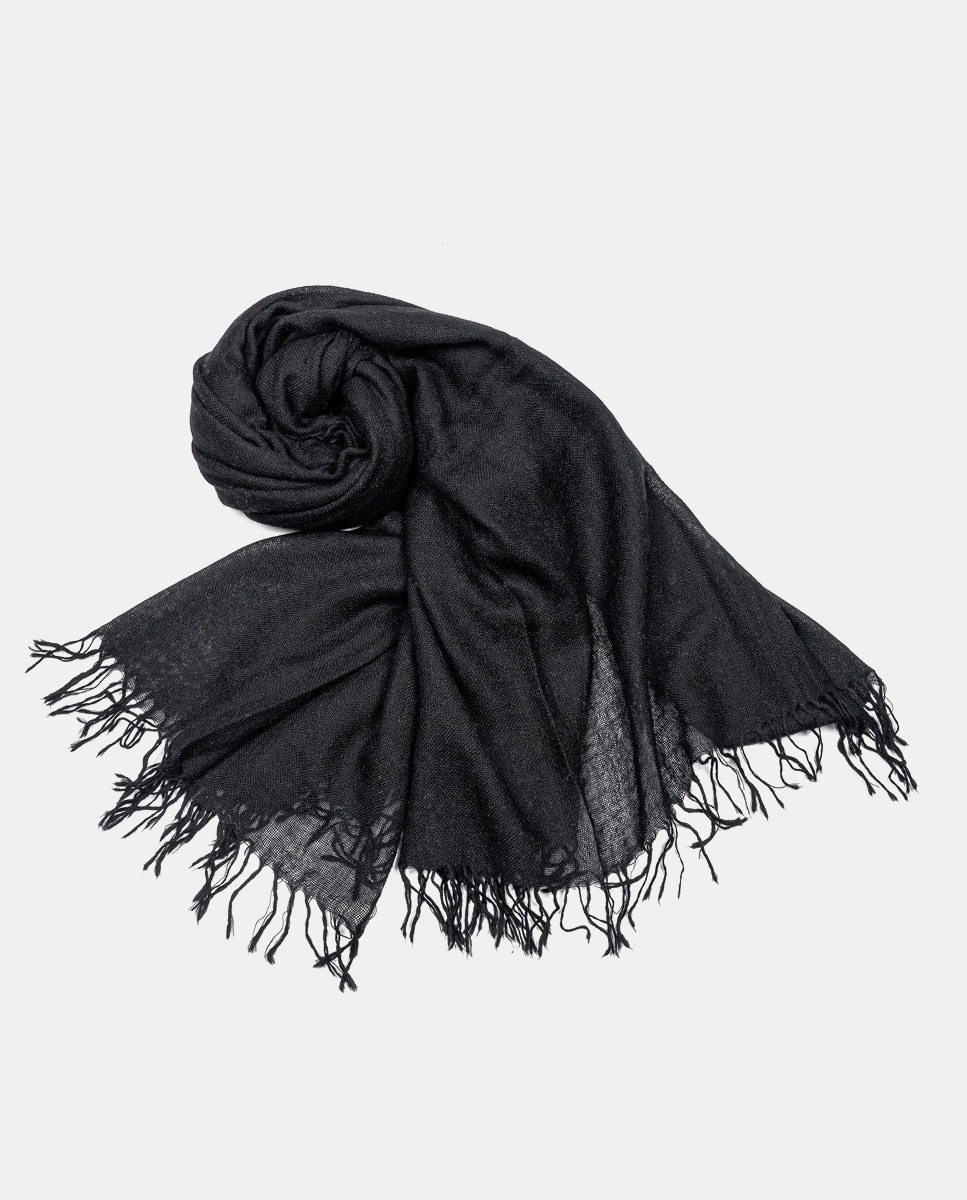 Écharpe 100% Caxemira - Preto Preto-2