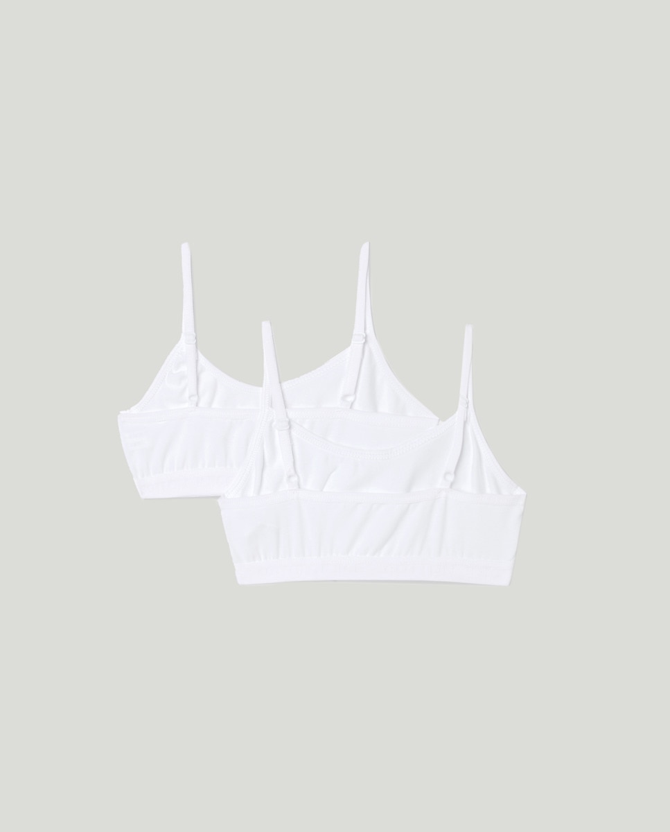 Pack de 2 Tops Lisos Branco-2