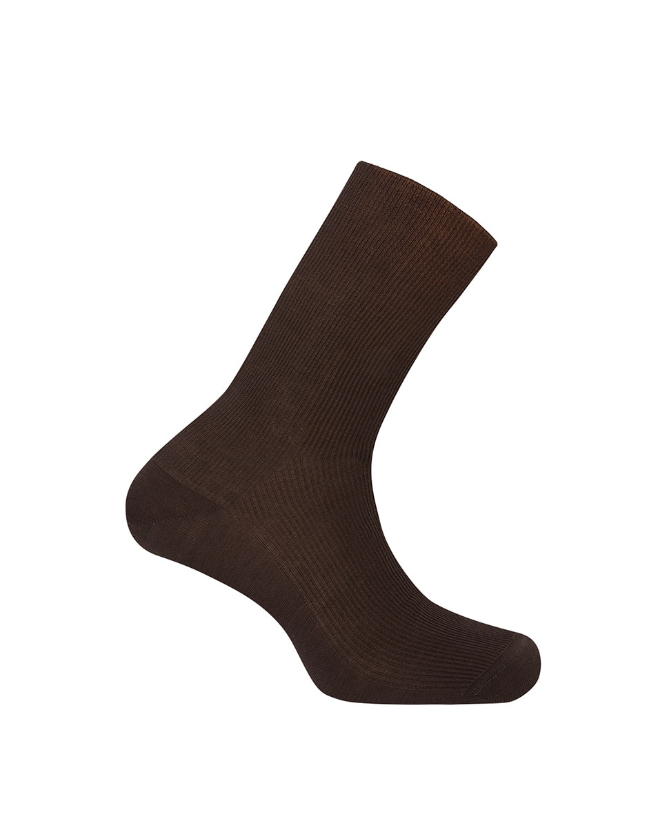 Chaussettes basses mercerisé côtelées Antiallergiques. Fabriquées en Espagne.