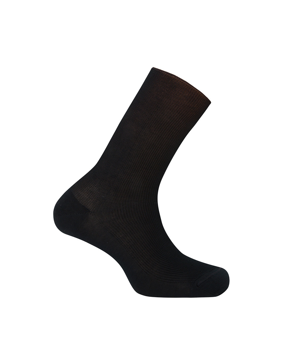 Chaussettes basses mercerisé côtelées Antiallergiques. Fabriquées en Espagne.
