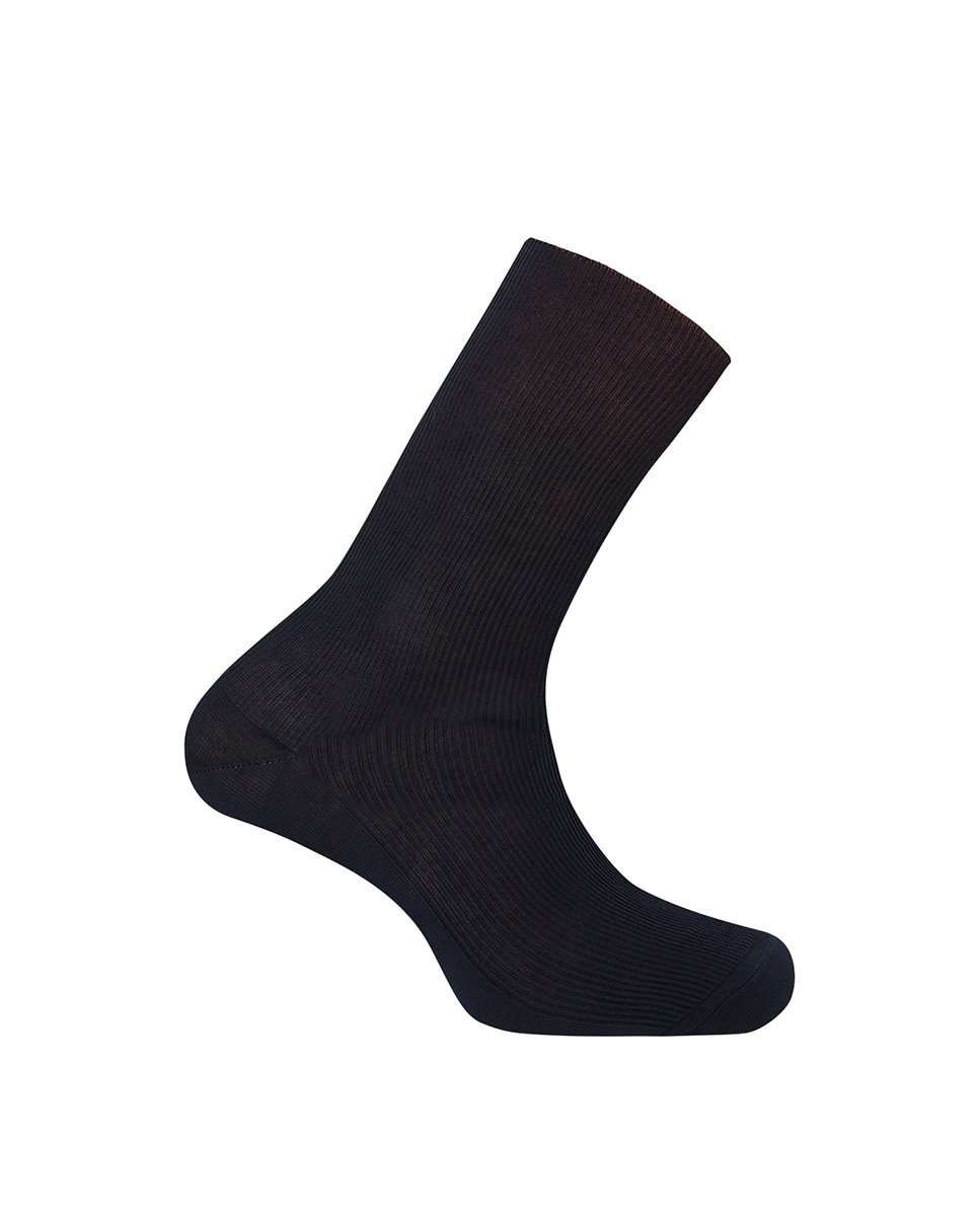 Chaussettes basses mercerisé côtelées Antiallergiques. Fabriquées en Espagne.