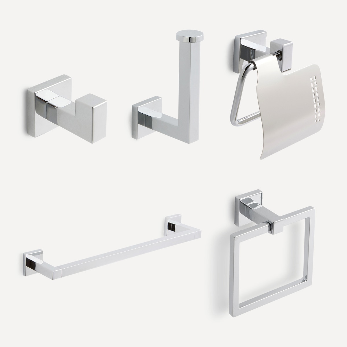 Percha individual de baño Zante El Corte Inglés Cromo-4