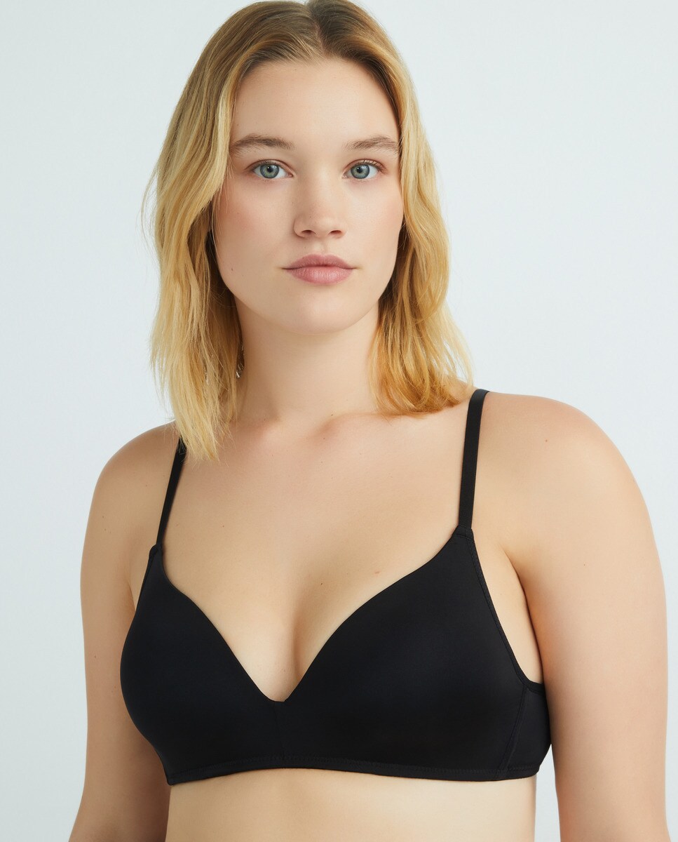 Sujetador preformaco copa c Negro-1