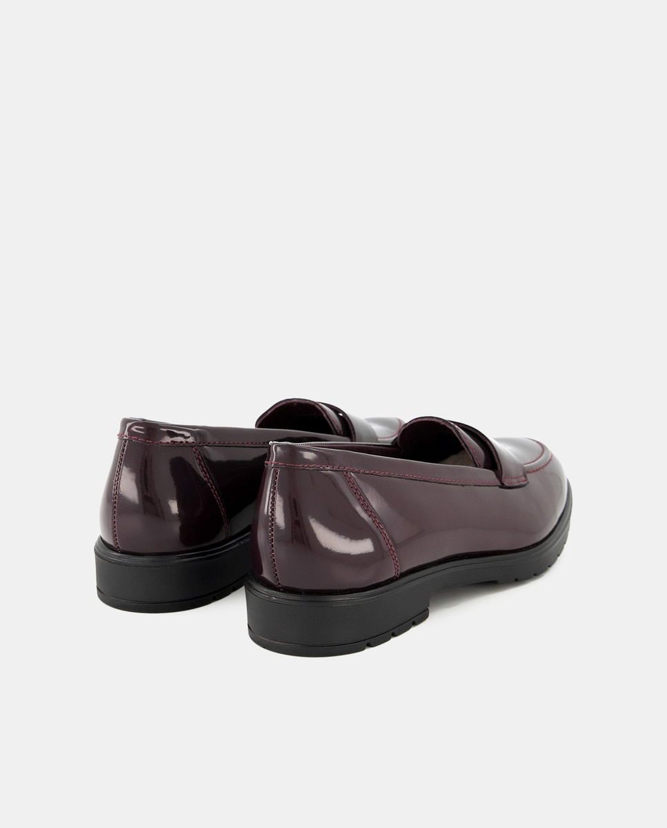 Mocasin de mujer Granate-3