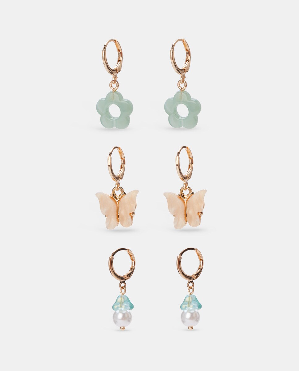 Lot de trois paires charms