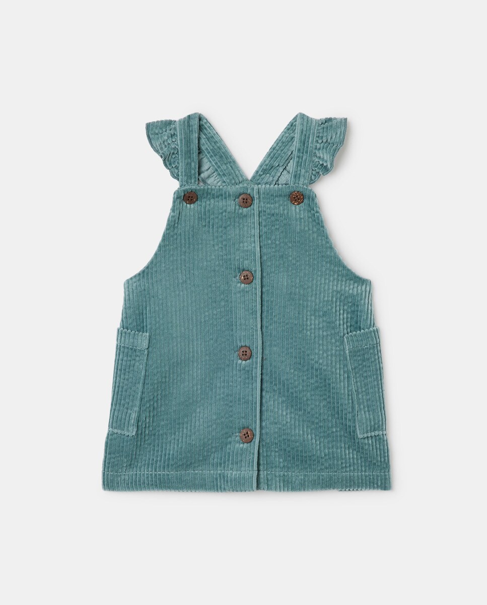 Robe salopette côtelé