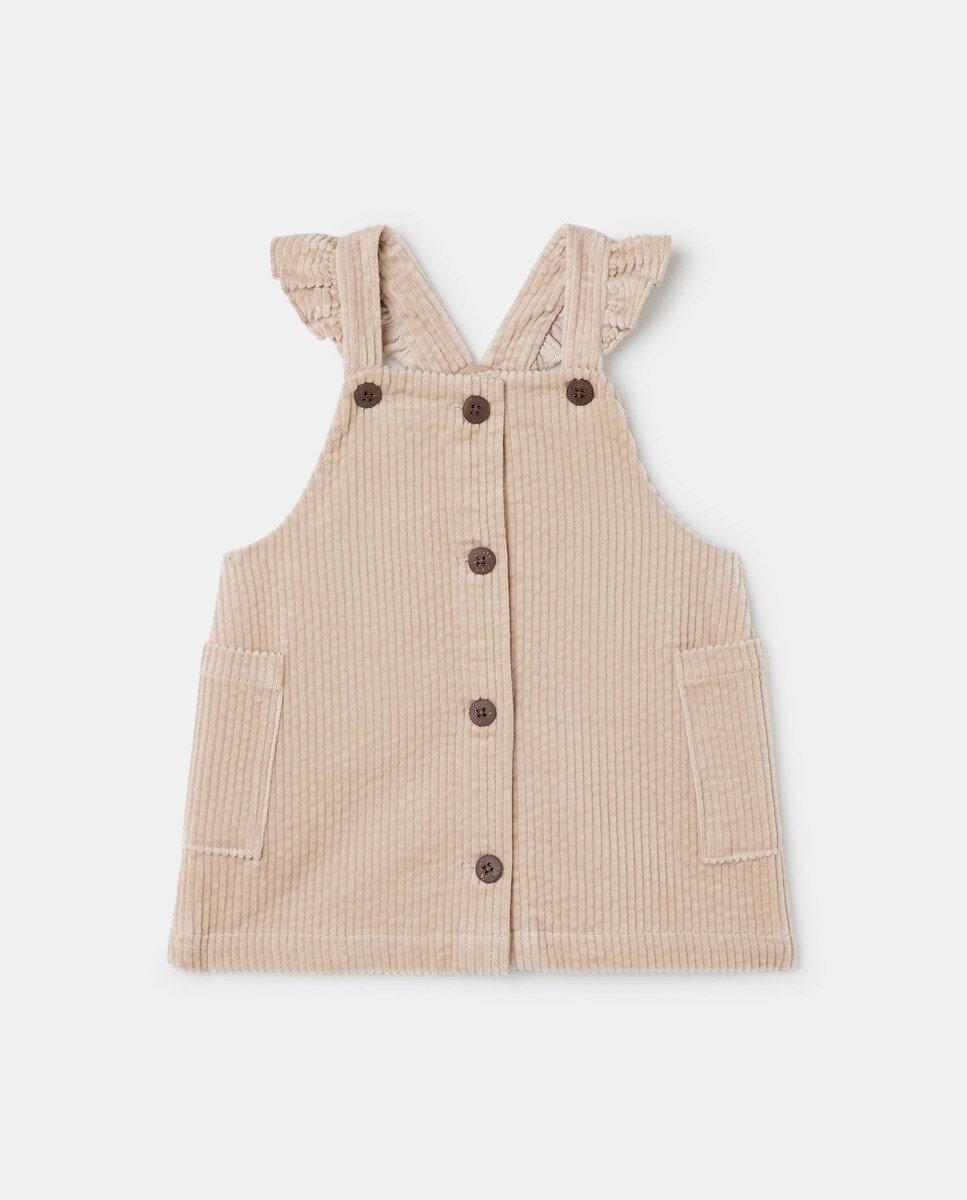 Robe salopette côtelé