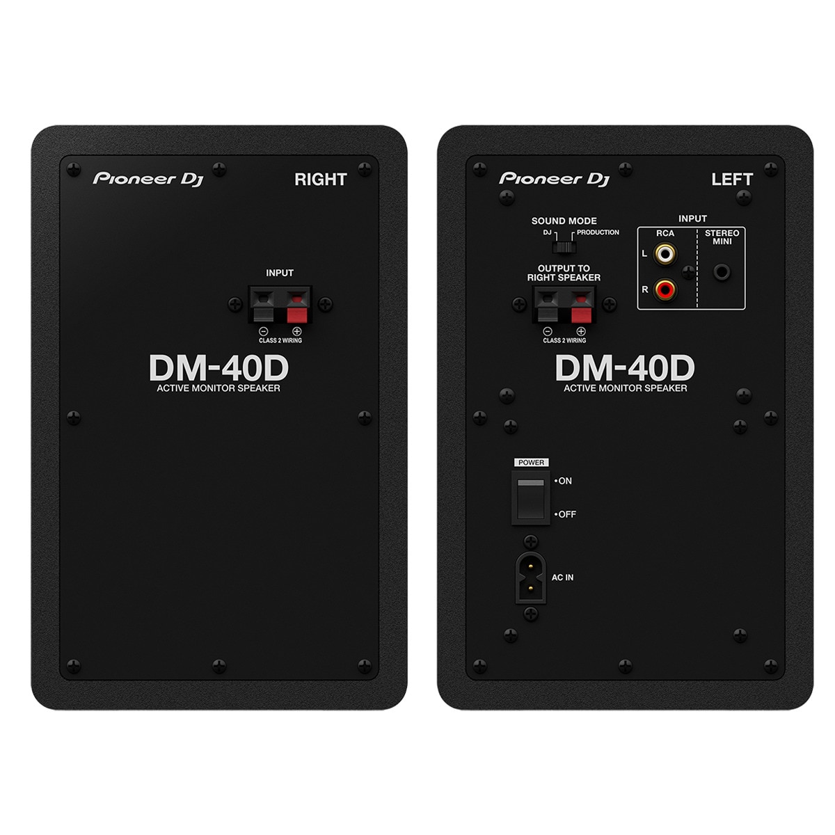 Altavoces activos Pioneer DJ DM-40D de 4" (Negro) Negro-3