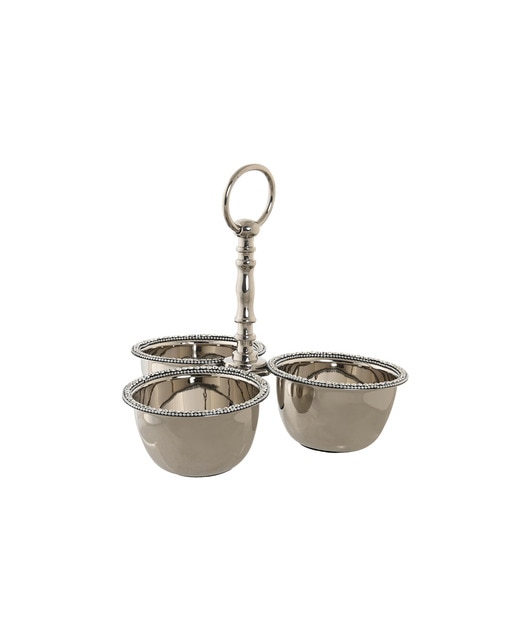 Imagen 0 de Centro mesa aluminio acrílico 24x24x18 cromado