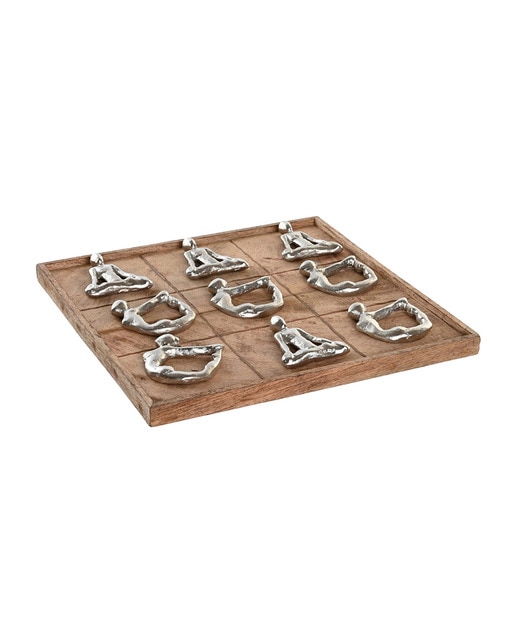 Imagen 0 de Juego de mesa mango aluminio 32x32x3 tres en raya