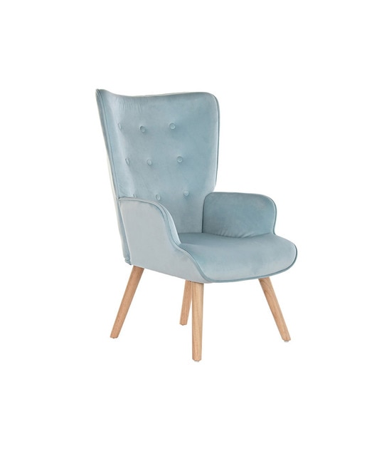 Imagen 0 de Butaca poliéster madera 67x75x96 terciopelo