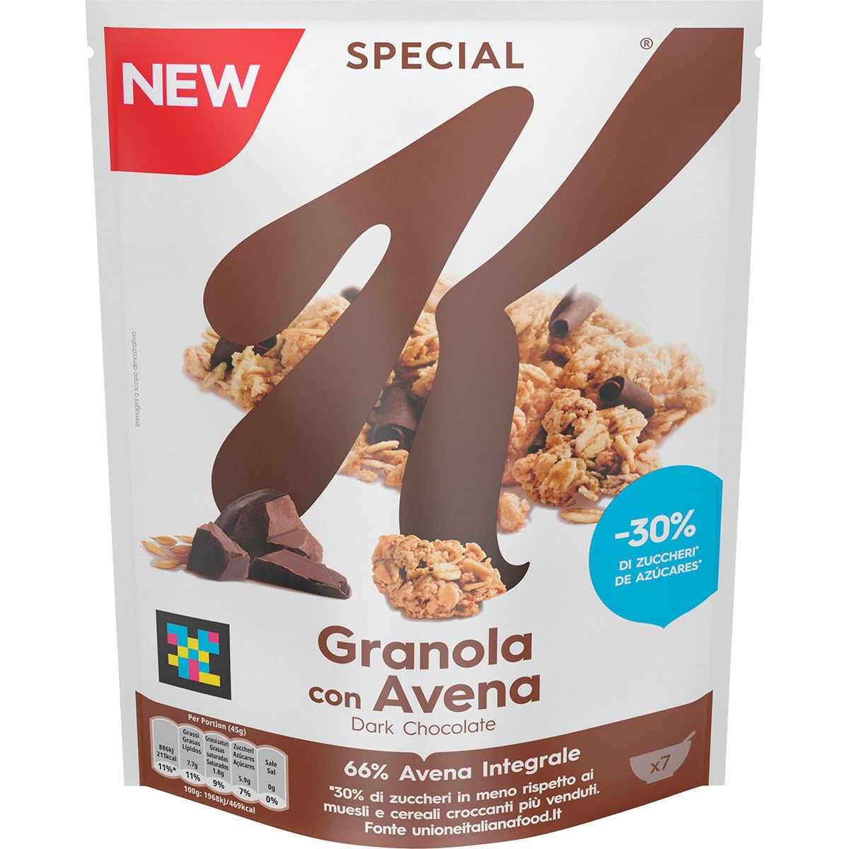 Cereais Special K Granola de Chocolate embalagem 320 g